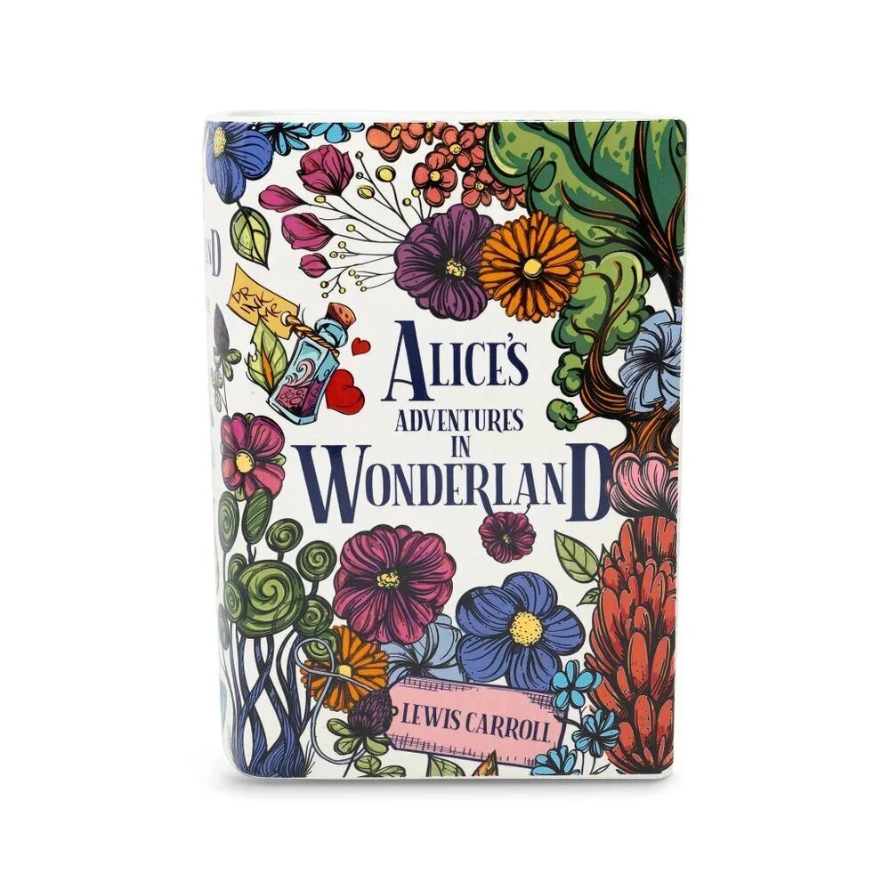 Large Book Vase - Alice in Wonderland - Floral Nonsense